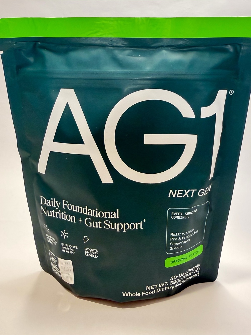 AG1 Daily Foundational Nutrition Gut Support Next Gen Powder 30 Day 390g 05/27